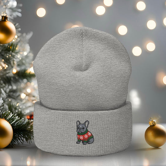 Frenchie - Embroidered Beanie