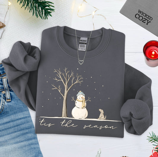 'Tis The Season - Crewneck Sweatshirt(Charcoal)