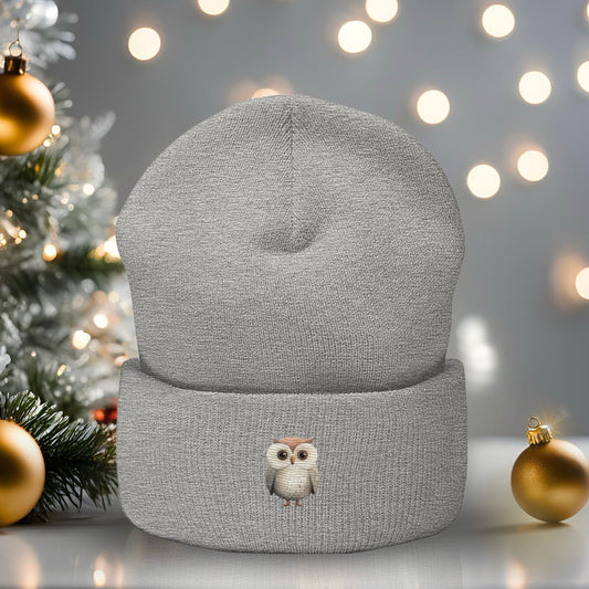 Owl - Embroidered Beanie
