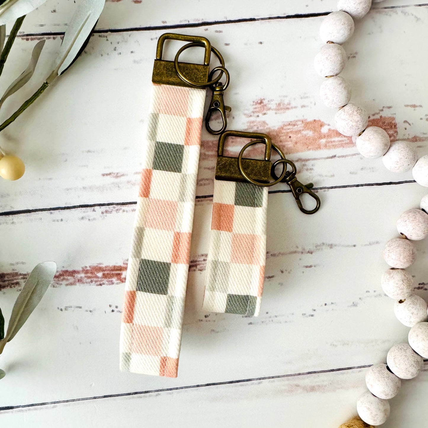 Boho Checker - Keychain Wristlets + Minis