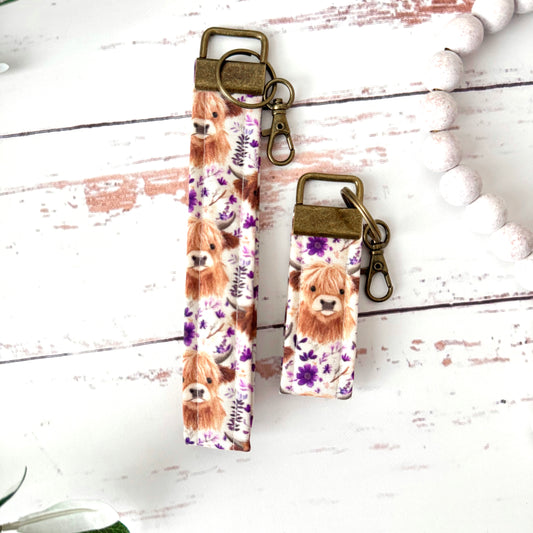 Highland Cows - Keychain Wristlets + Minis