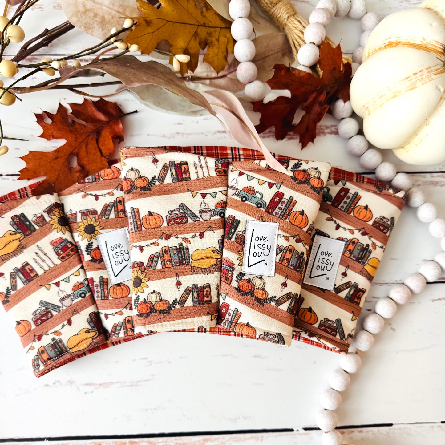 Cozy Fall Bookshelf - Coffee Cozy