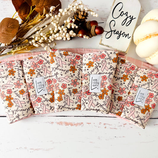 Pink Ribbon - Coffee Cozy