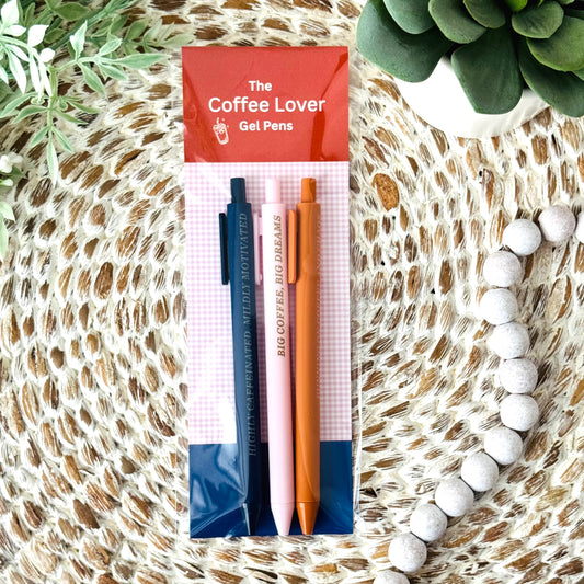 Coffee Lover Gel Pens | Set of 3
