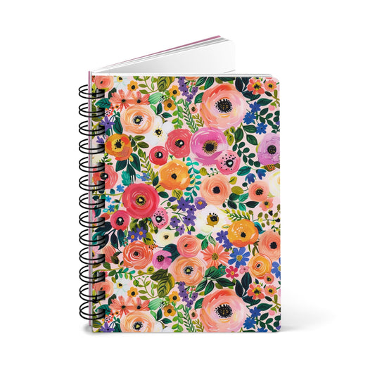 Watercolor Roses | Boutique Notebook | Spiral Journal