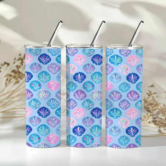 Mermaid Shells | 20 oz Skinny Tumbler | Free Shipping