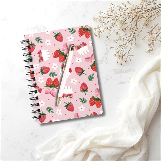 Strawberry Picking | Boutique Notebook | Spiral Journal
