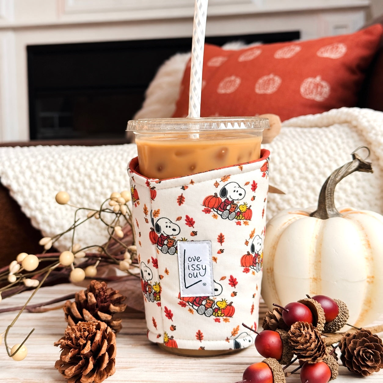 Snoopy Fall | Iced Coffee Cozy