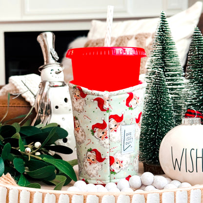Vintage Santa - Coffee Cozy