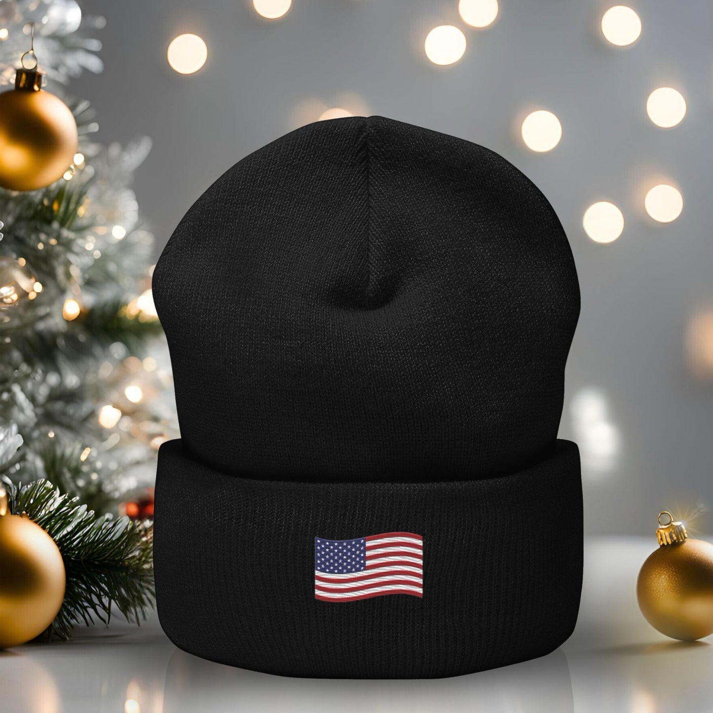USA - Embroidered Beanie
