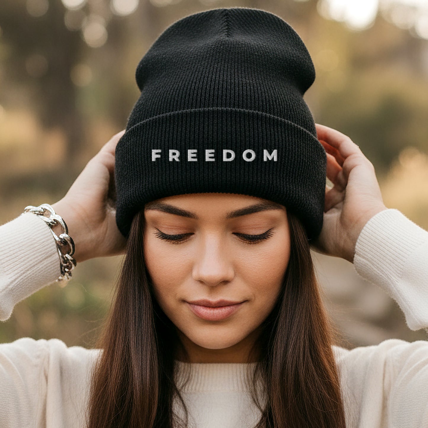 Freedom - Embroidered Beanie