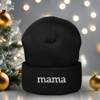 Mama- Embroidered Beanie