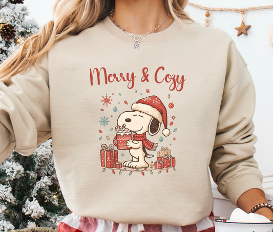 Merry + Cozy - Crewneck Sweatshirt (Sand)