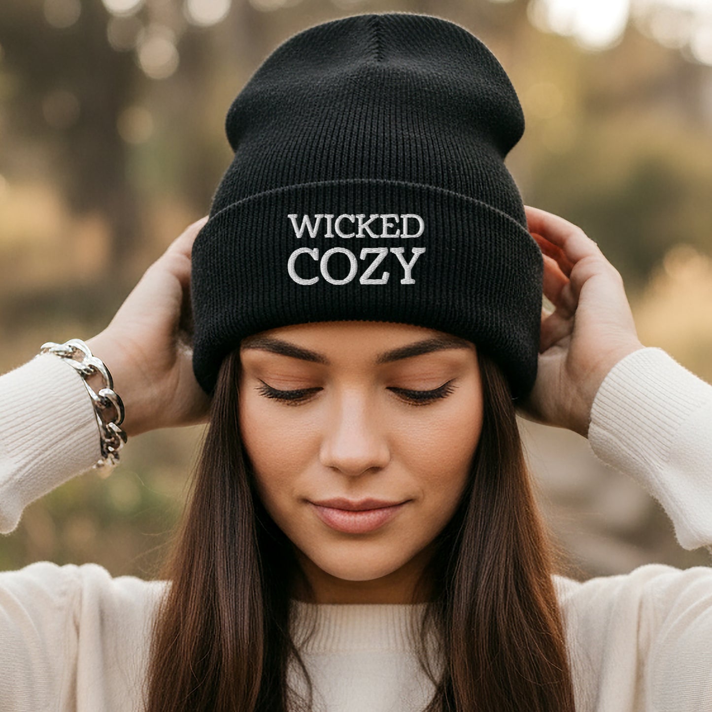 Wicked Cozy - Embroidered Beanie