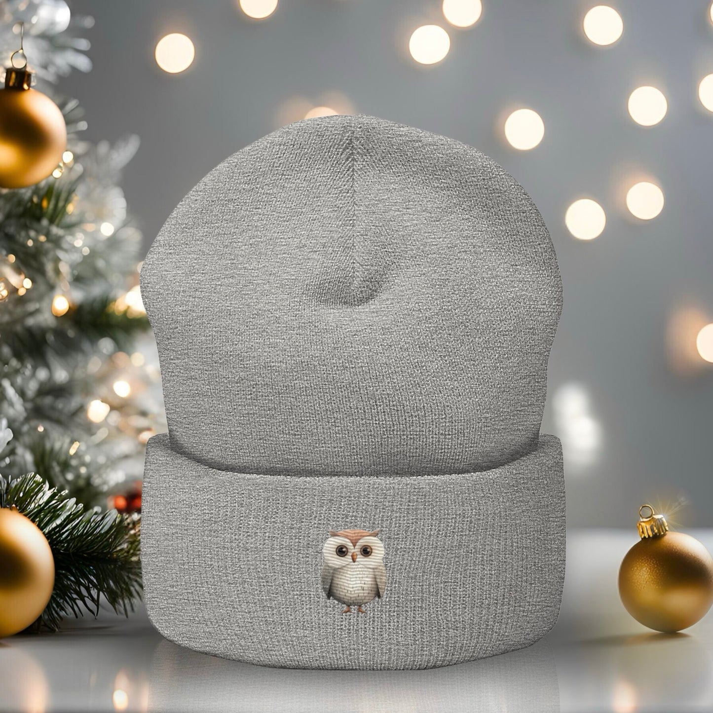 Owl - Embroidered Beanie