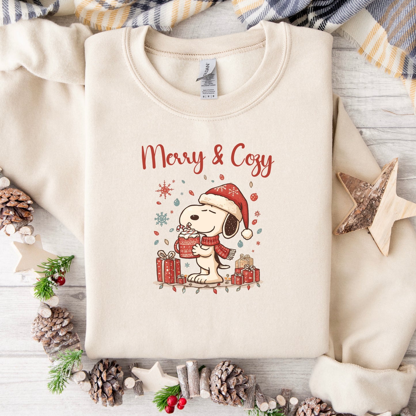 Merry + Cozy - Crewneck Sweatshirt (Sand)