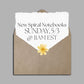 New Spiral Notebooks - Sunday, 5/3 @ 11AM EST