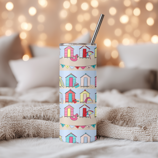 Beach Hut | 20 oz Skinny Tumbler | Free Shipping
