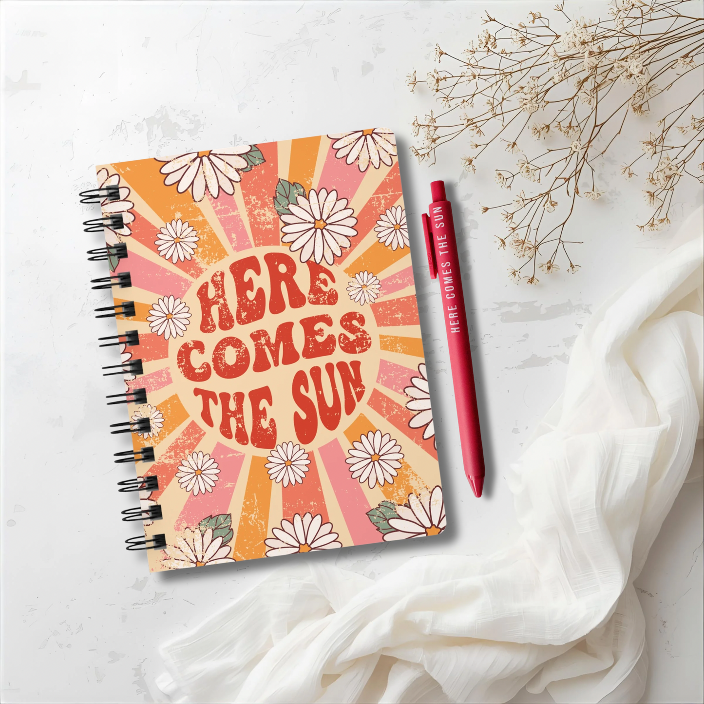 Here Comes The Sun | Boutique Notebook | Spiral Journal