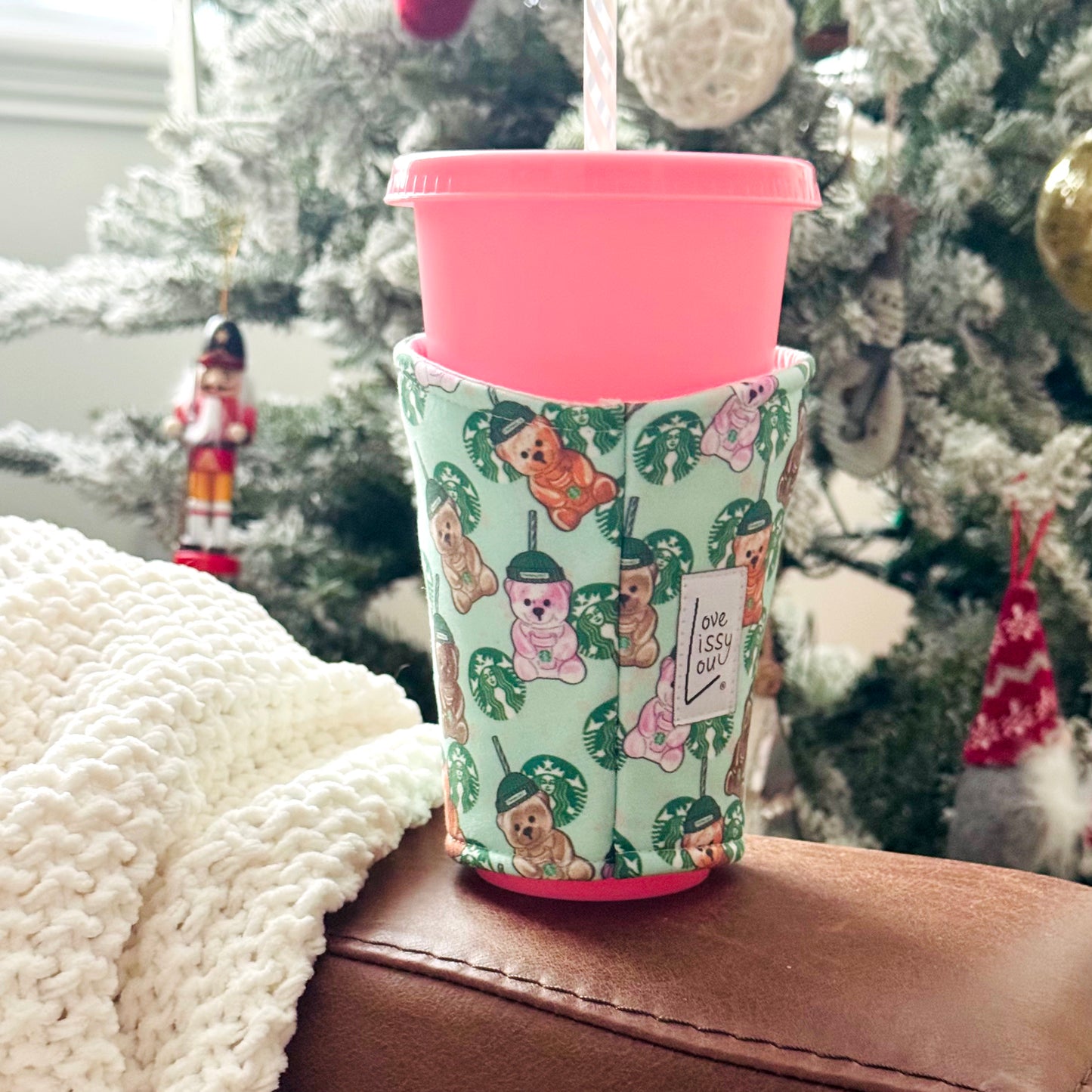 Teddy Bear Cups - Coffee Cozy