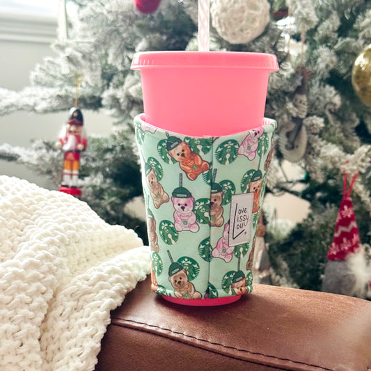Teddy Bear Cups - Coffee Cozy