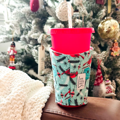 Christmas Cardinals - Coffee Cozy