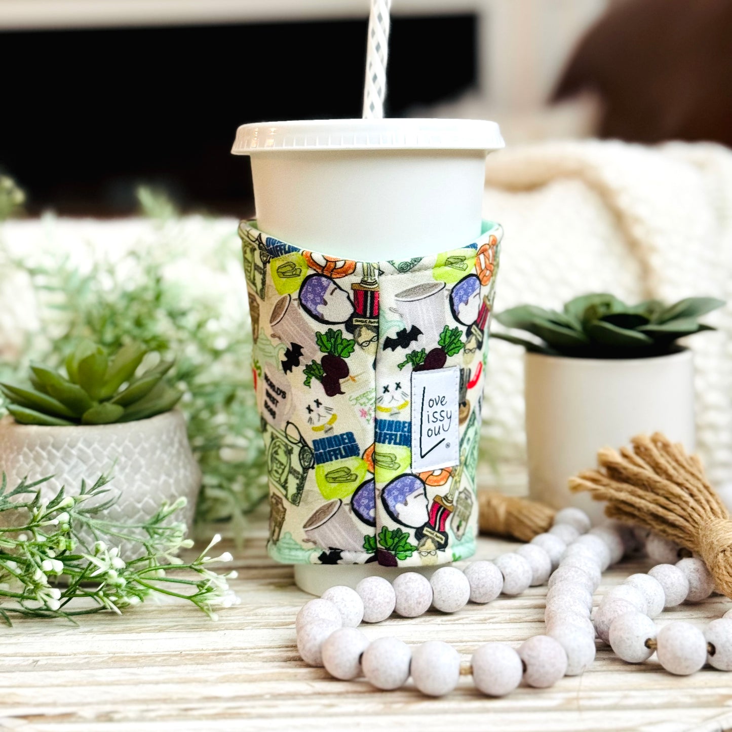 The Office | Handmade Reusable Cup Sleeve
