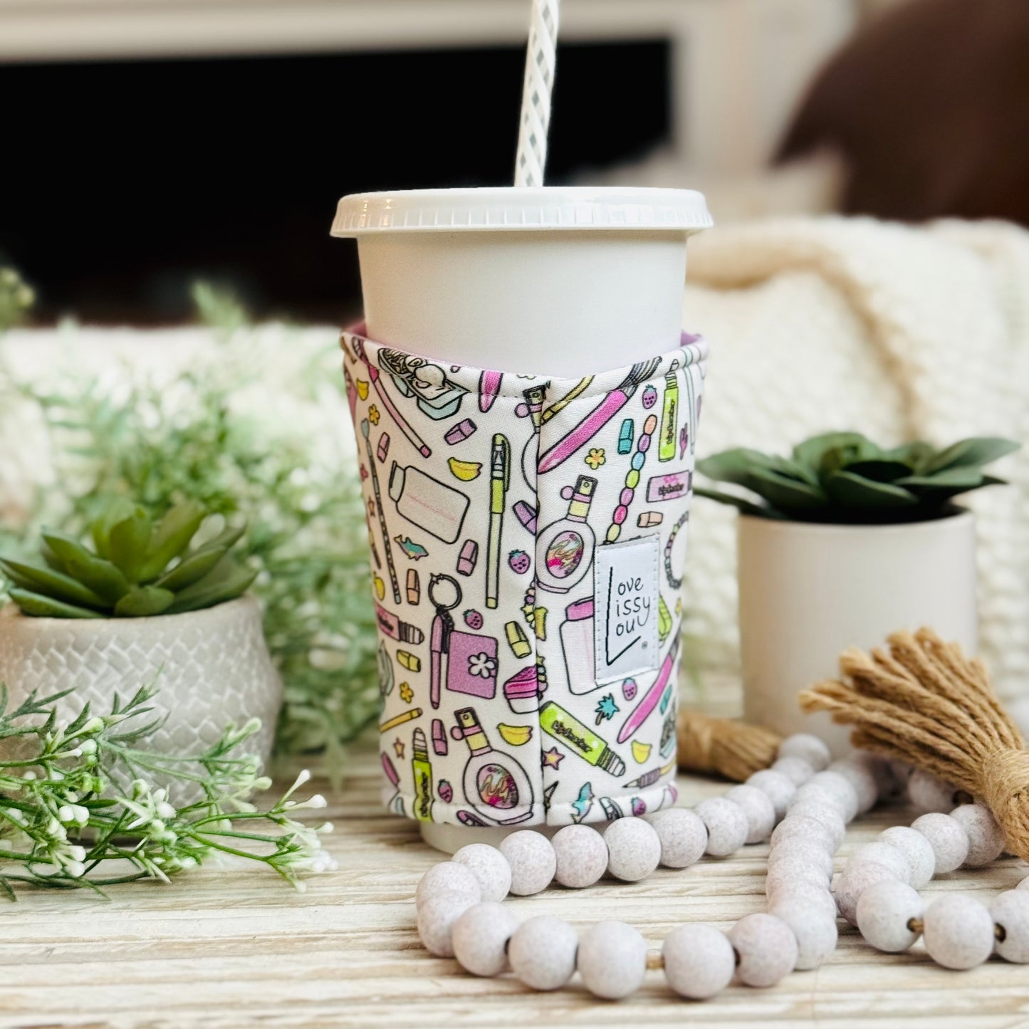 90's Girl | Handmade Reusable Cup Sleeve
