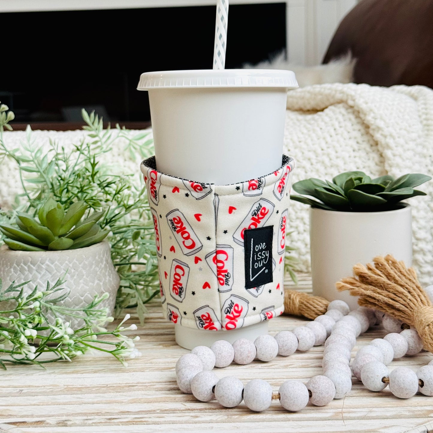 Diet Soda | Handmade Reusable Cup Sleeve