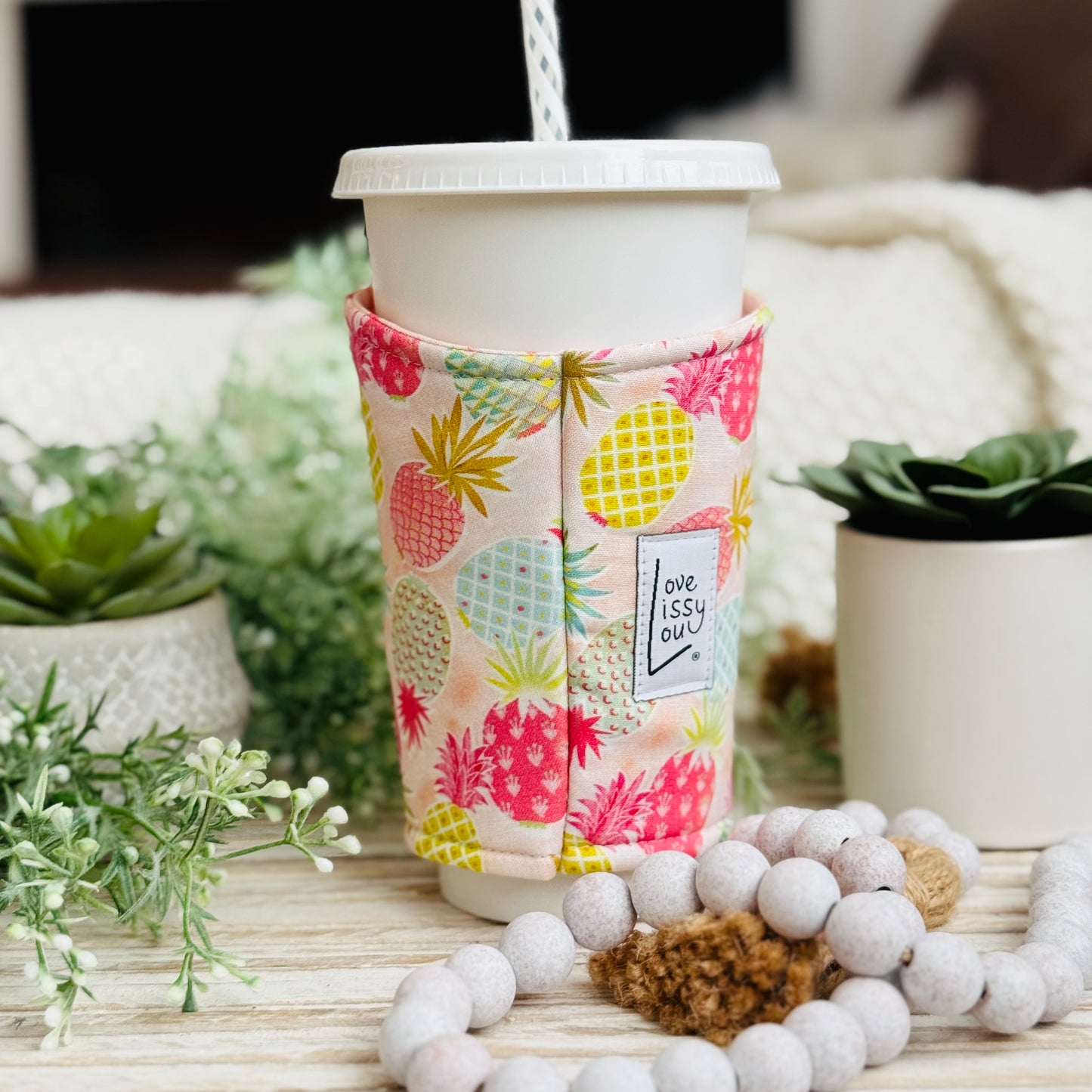 Pineapple | Handmade Reusable Cup Sleeve