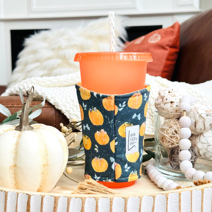Pumpkins + Bows Cozy