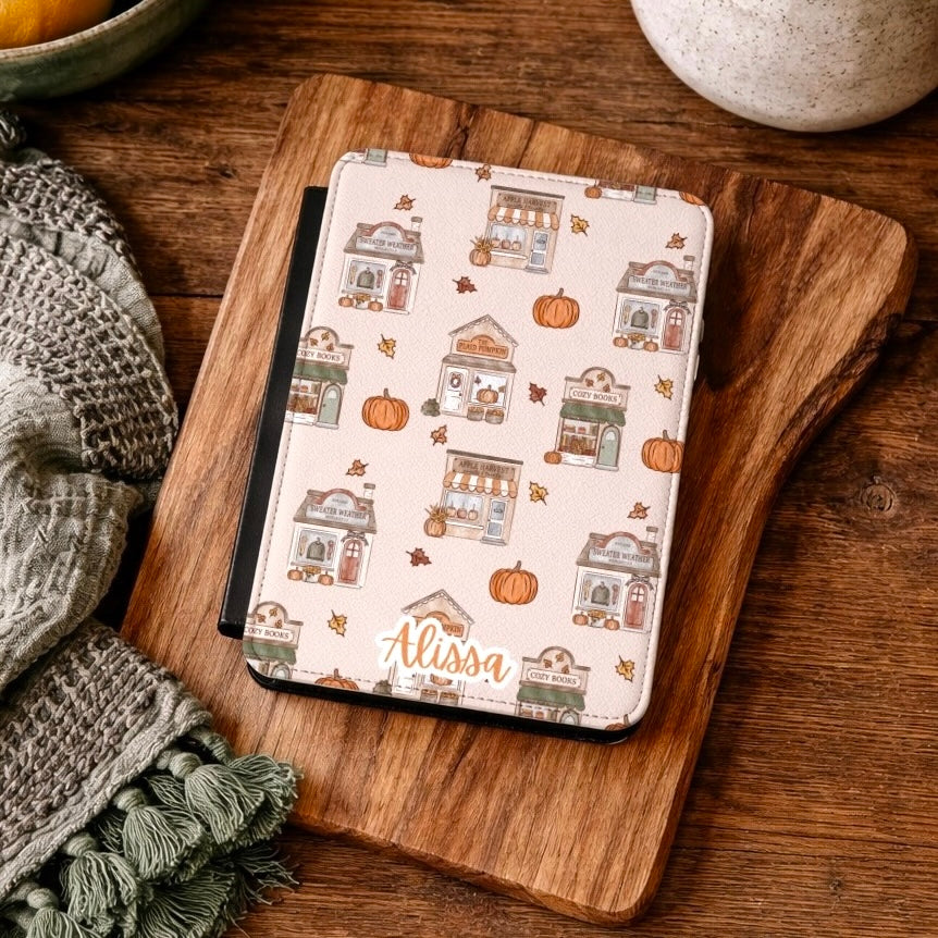 Cozy Fall Village Kindle Case | Free Shipping