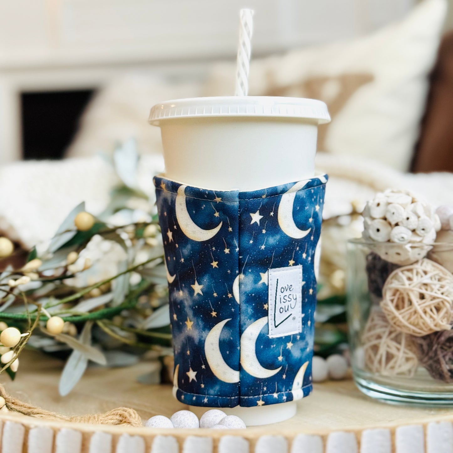 Moon + Stars - Coffee Cozy
