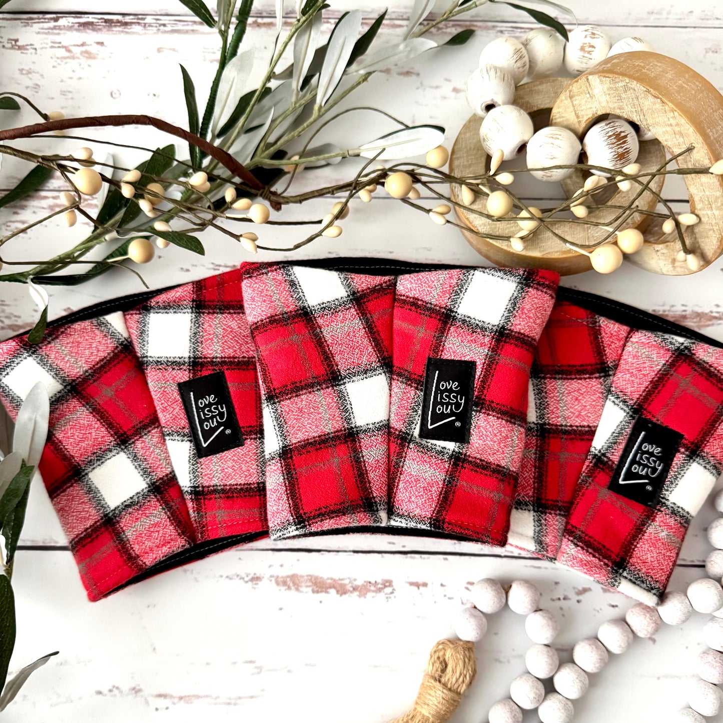 Winter Plaid Flannel - Coffee Cozy