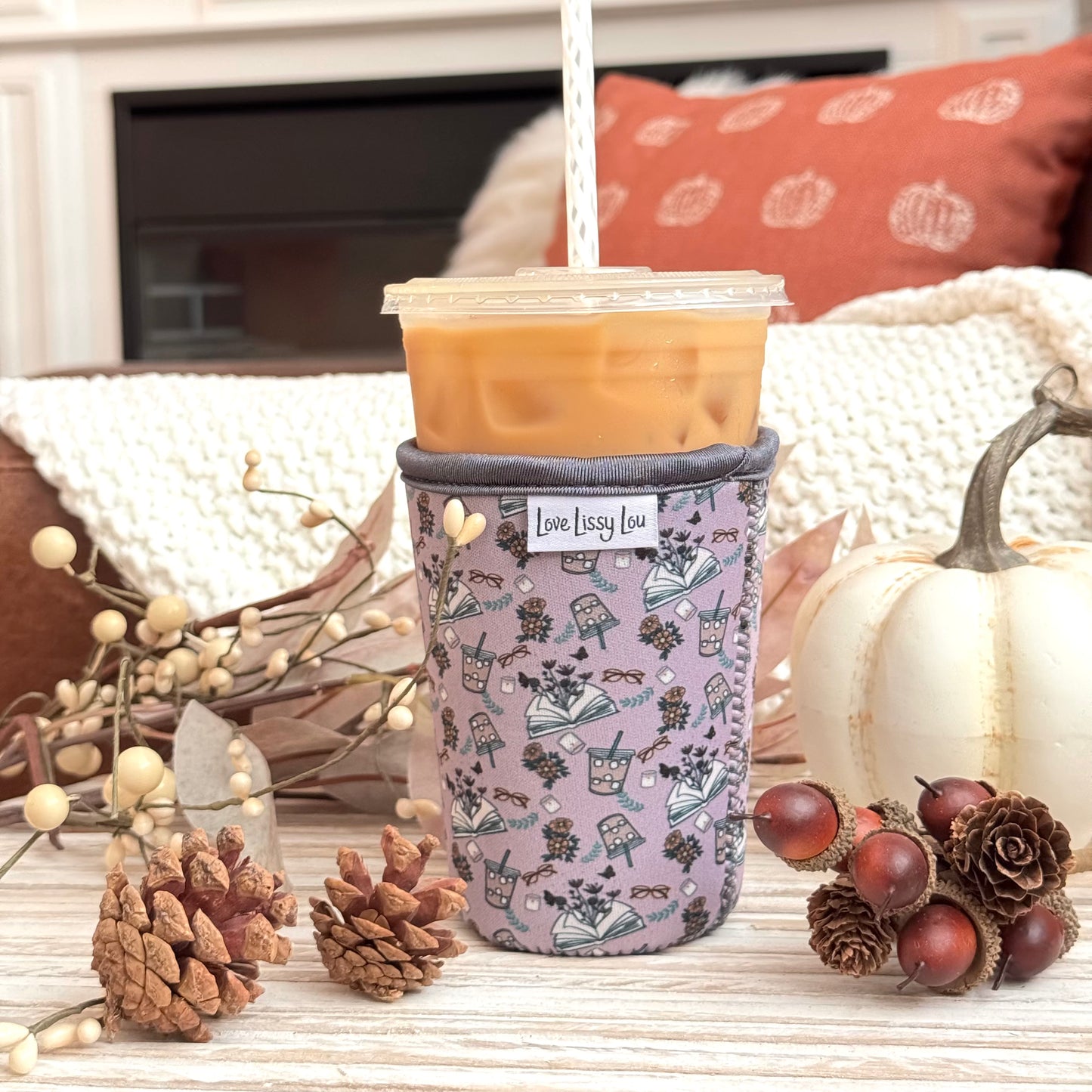 Books + Coffee |  Coffee Sleeve
