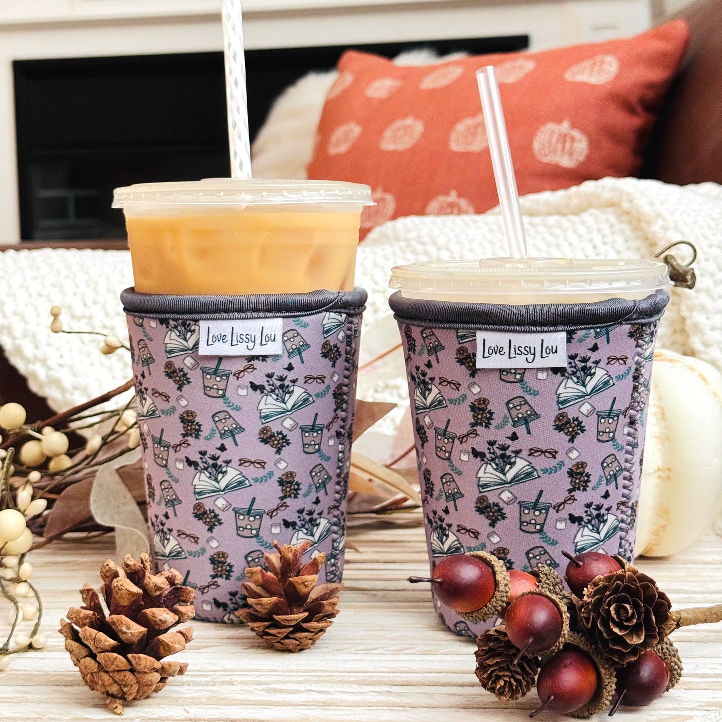 Books + Coffee |  Coffee Sleeve