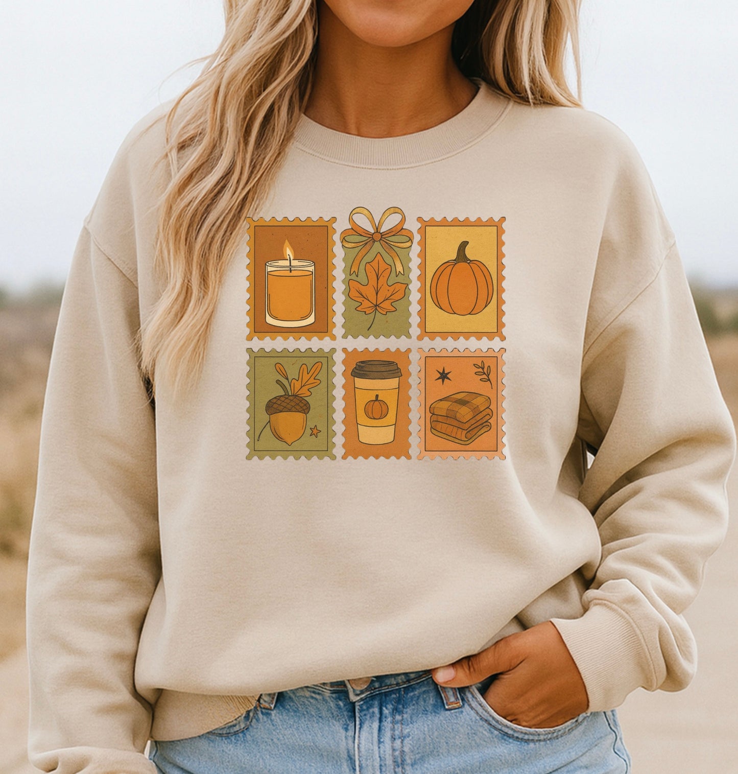 Fall Stamps - Crewneck Sweatshirt