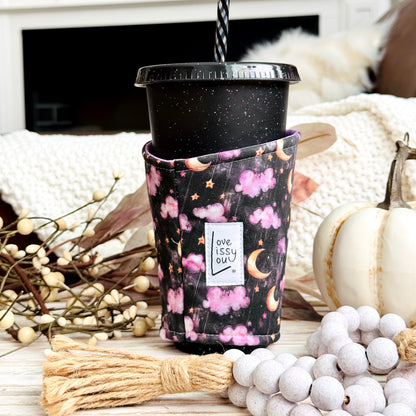Starry Night | Handmade Reusable Cup Sleeve