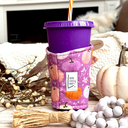 Pumpkin Patch| Handmade Reusable Cup Sleeve