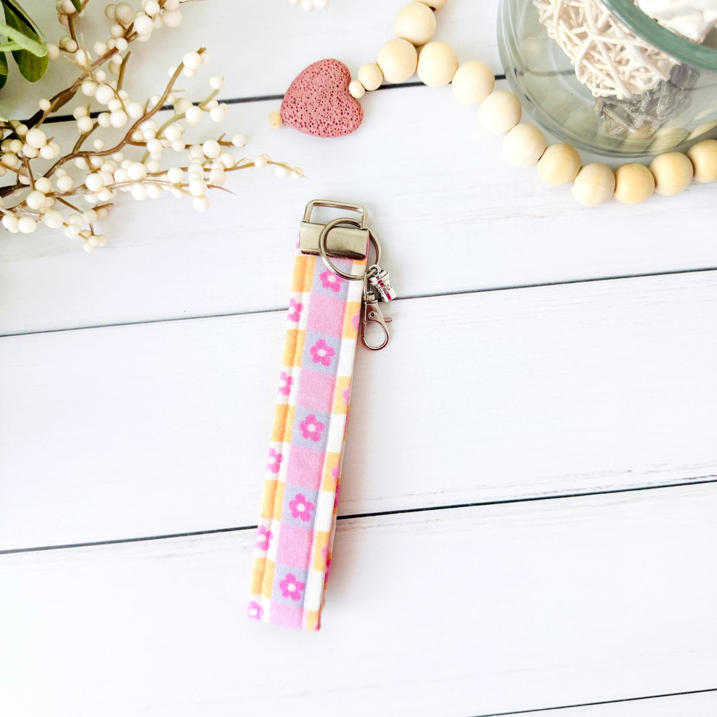 Daisy Check - Keychain Wristlet + Minis