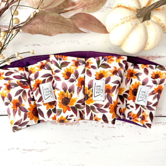 Sunset Sunflowers| Handmade Reusable Cup Sleeve