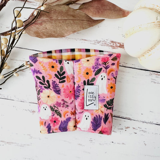 Ghost Garden | Handmade Reusable Cup Sleeve