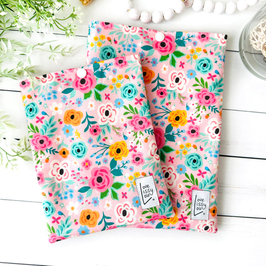 Pink Floral - Kindle + Book Sleeves