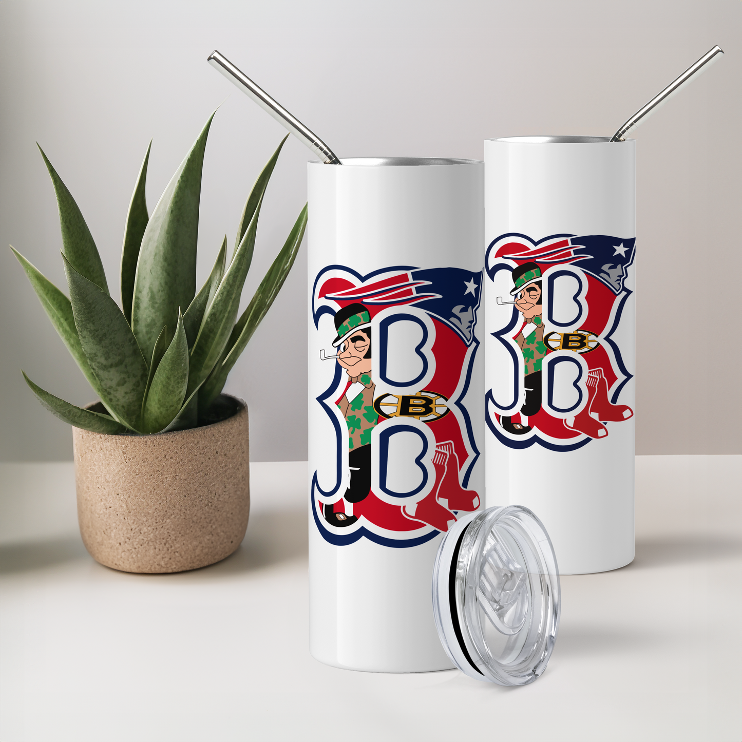 Boston Sports | 20 oz Skinny Tumbler | Free Shipping