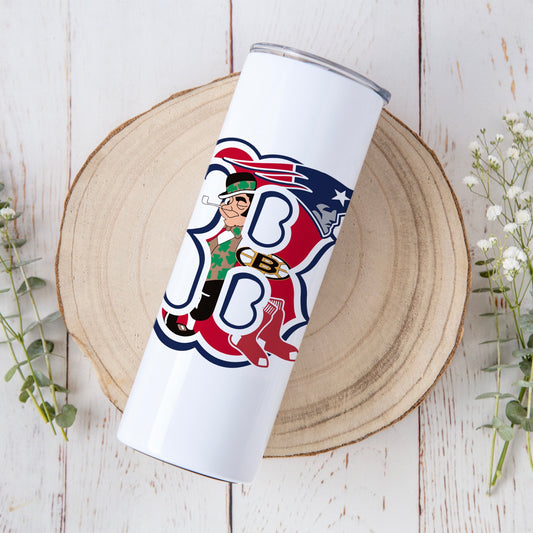 Boston Sports | 20 oz Skinny Tumbler | Free Shipping