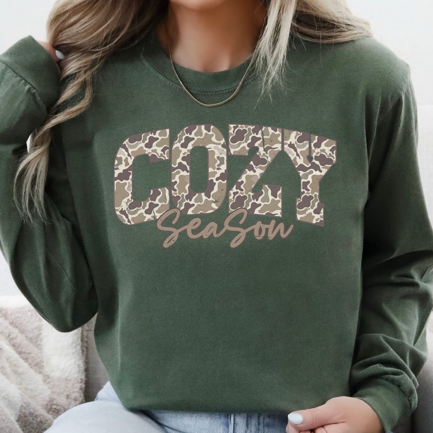Cozy Season Camo - Long Sleeve T-Shirt