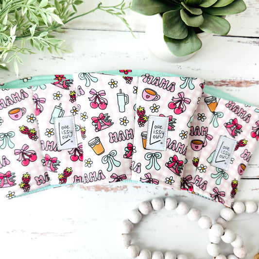 Mama Iced Coffee Cozy | Handmade Reusable Cup Sleeve
