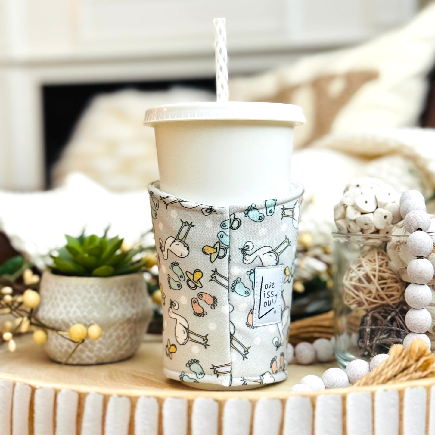 Baby Stork - Coffee Cozy