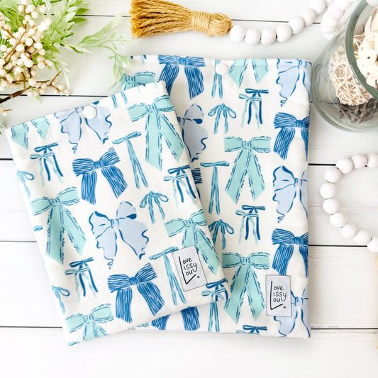 Blue Bows - Kindle + Book Sleeves