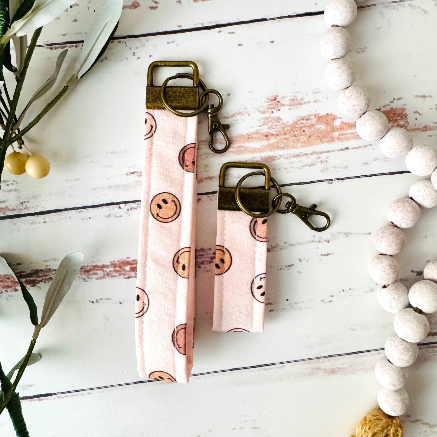 Smiley - Keychain Wristlets + Minis